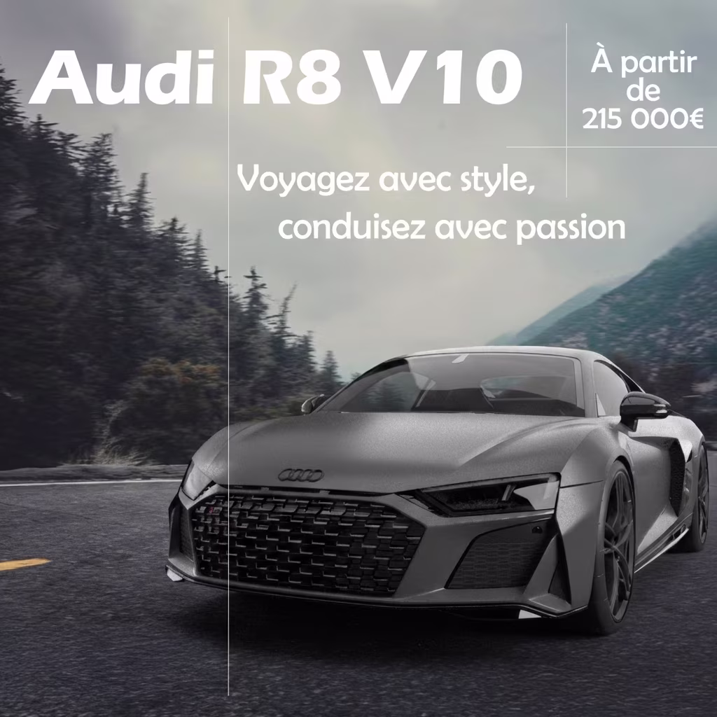 Pub Audi R8 carré